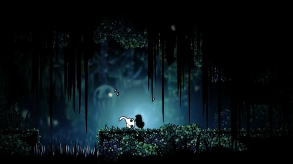 Dying in Hollow Knight.