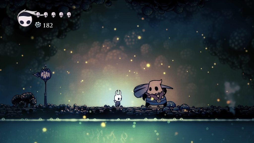 Meeting Cloth in Hollow Knight.