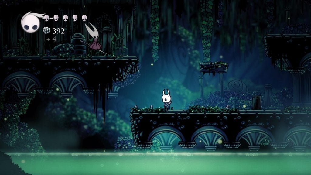 Seeing Hornet again in Hollow Knight.