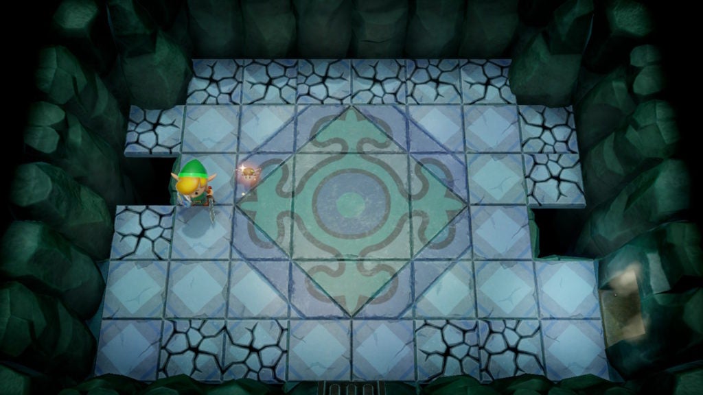 Empty mini boss room with only Link and a fairy.