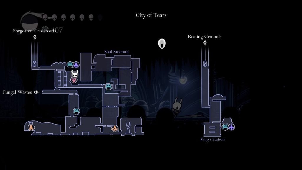 A map of the City of Tears.