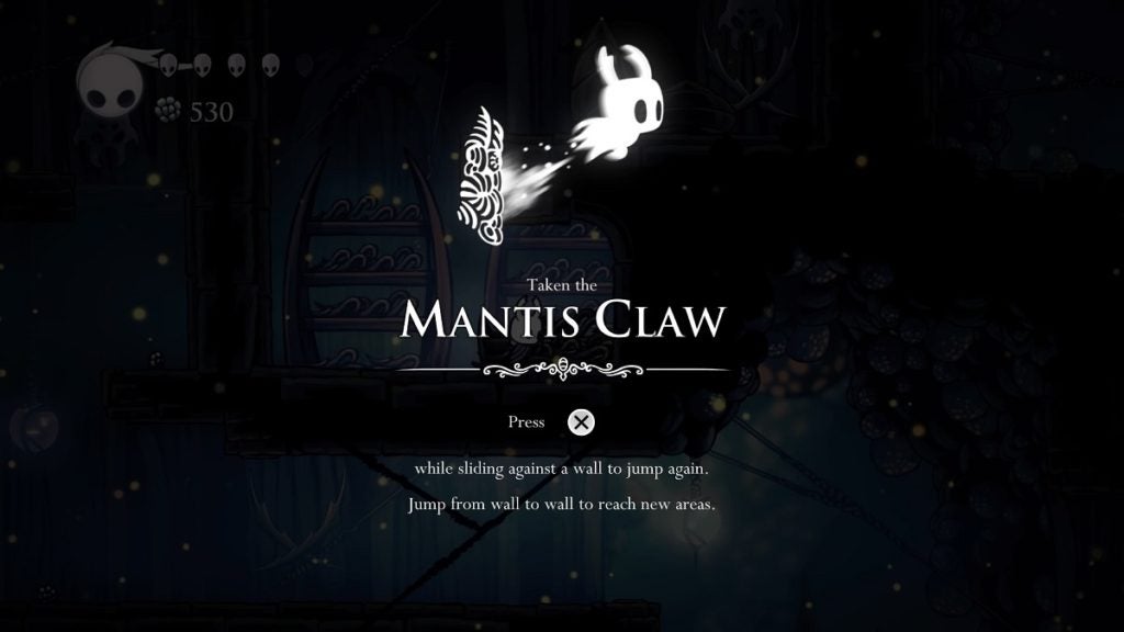 Mantis Claw from Hollow Knight.