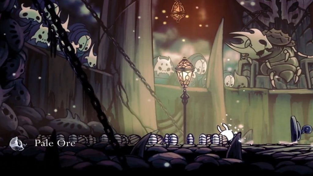 Pale Ore from the Colosseum in Hollow Knight.