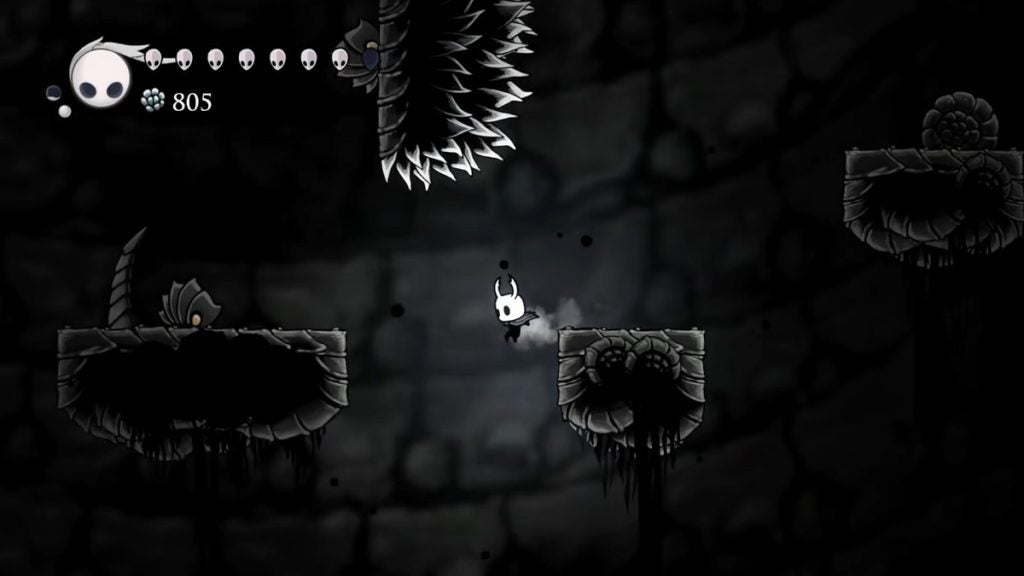 The Abyss from Hollow Knight.