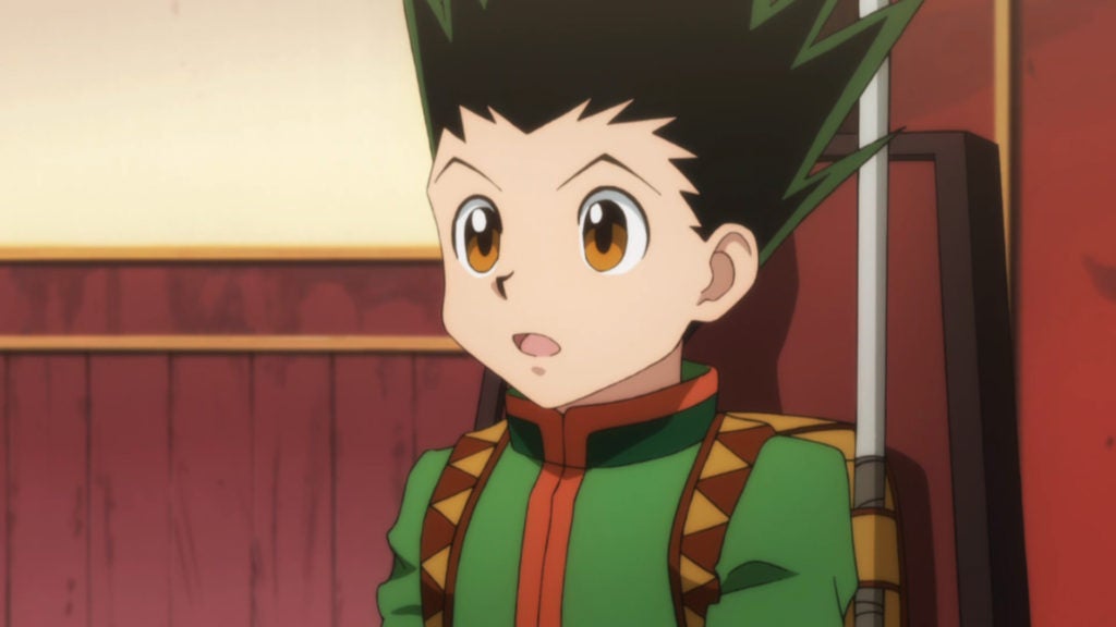 Gon Freecss, the green haired protagonist of Hunter x Hunter.