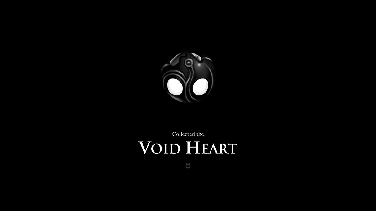 The Void Heart from Hollow Knight.