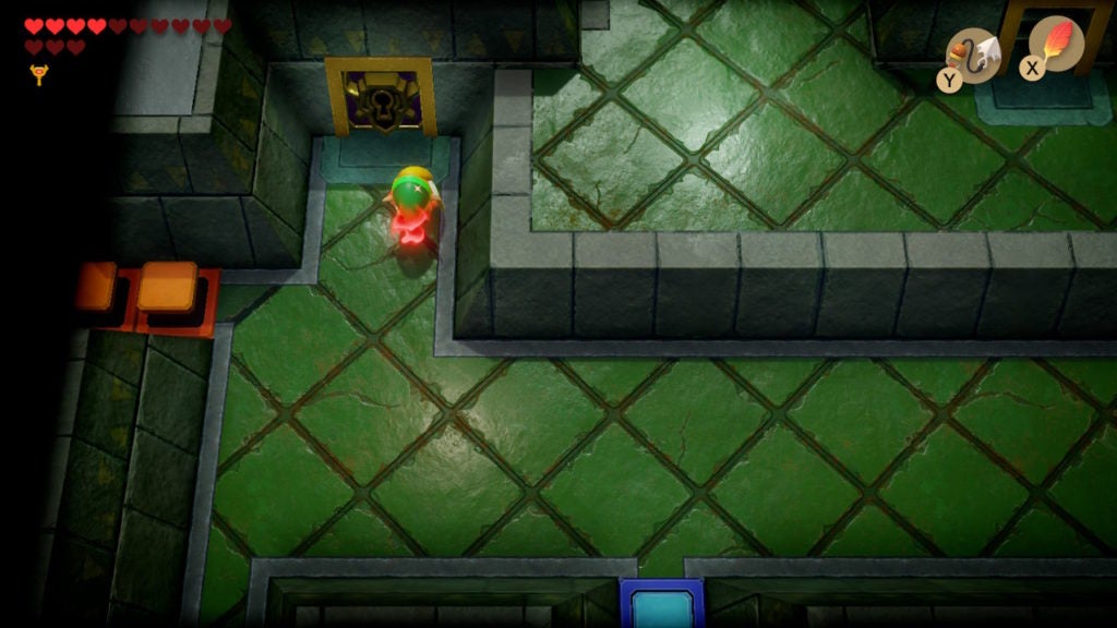 Link in front of the Nightmare Door.