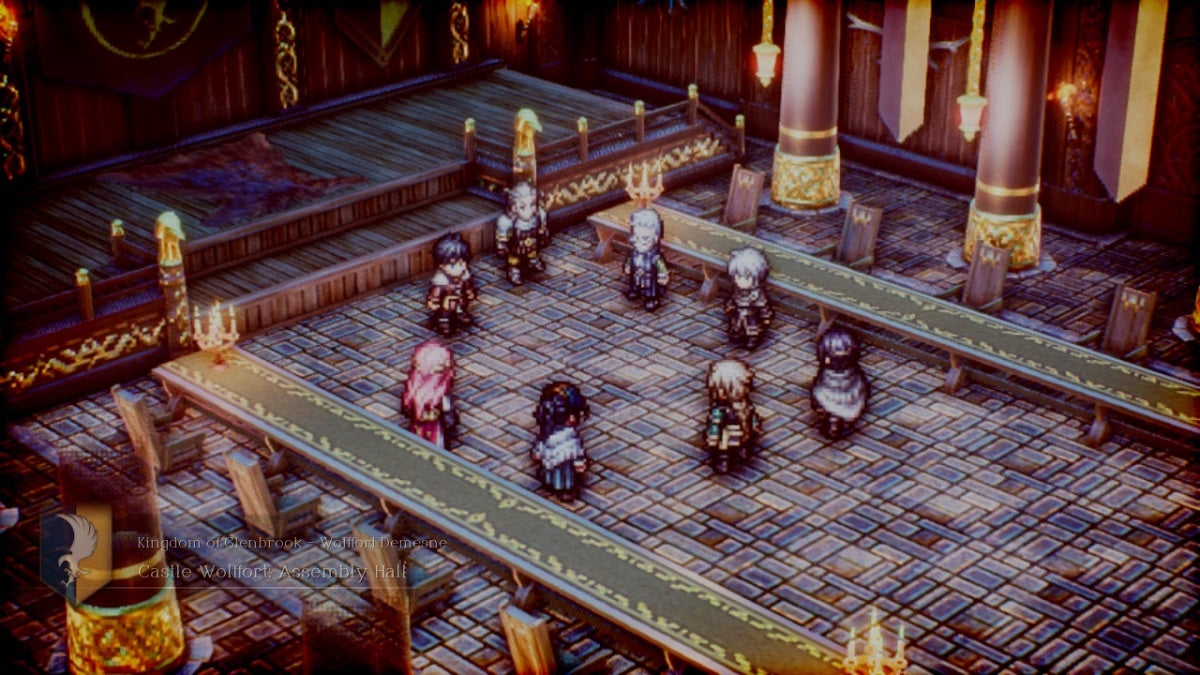 Group of characters gathered for a discussion
