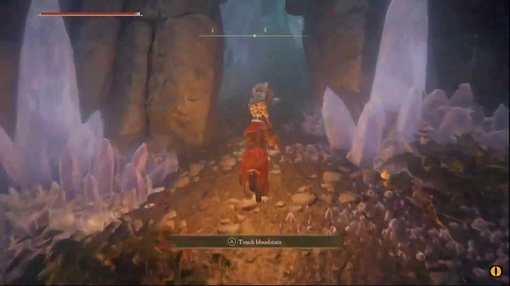 On the east side of the pit, the player finds and exit.