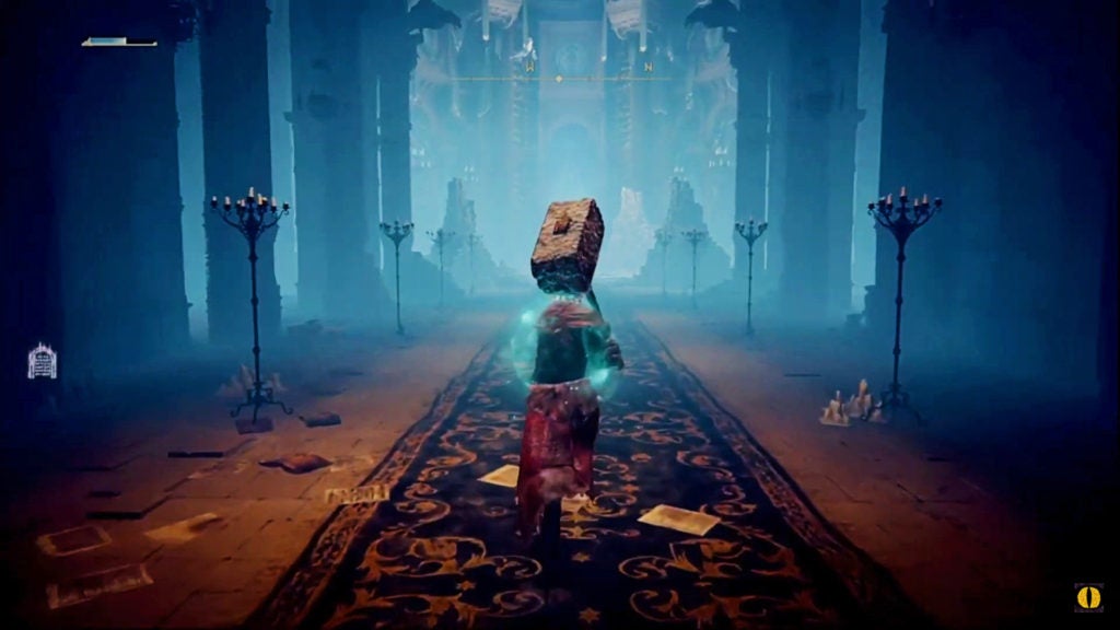 The player entering Rennala's boss room.
