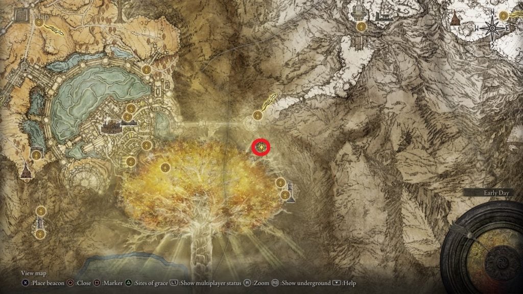The location of the Fell Twins in Elden Ring.