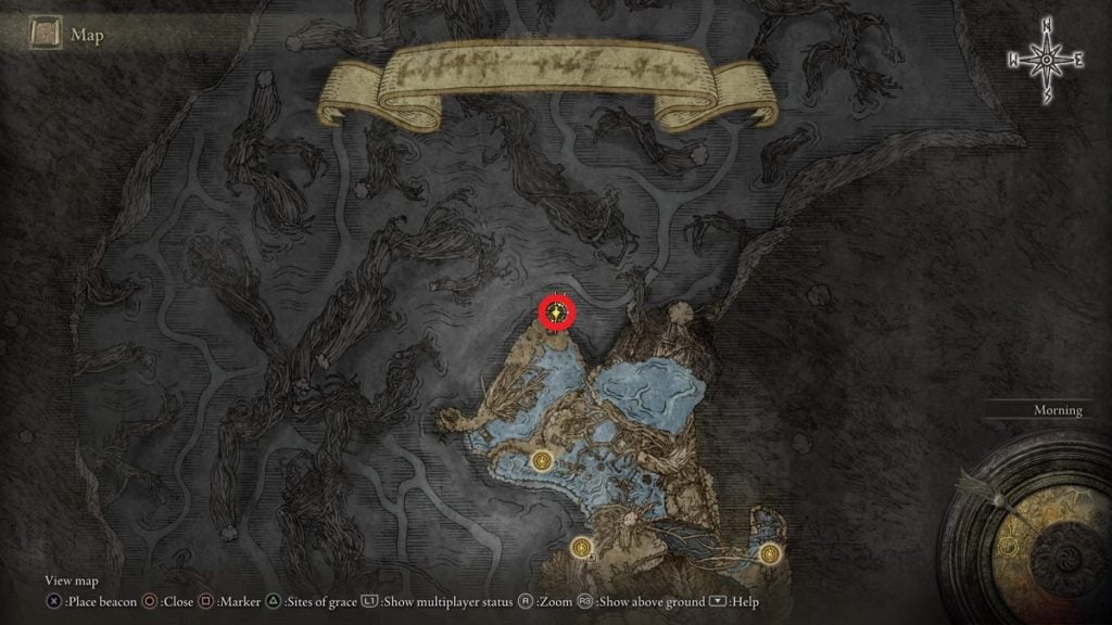 The location of Mausoleum Soldier Ashes in Elden Ring.