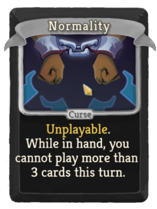 The Normality card and description.