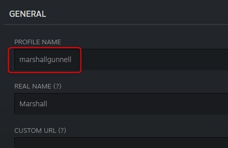 Change your Steam username.