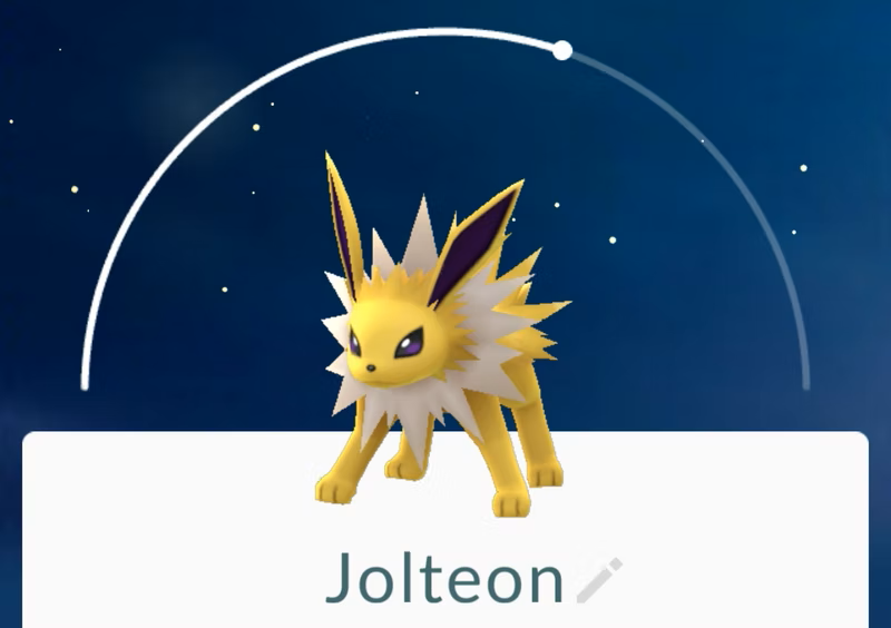 Jolteon from Pokemon GO.