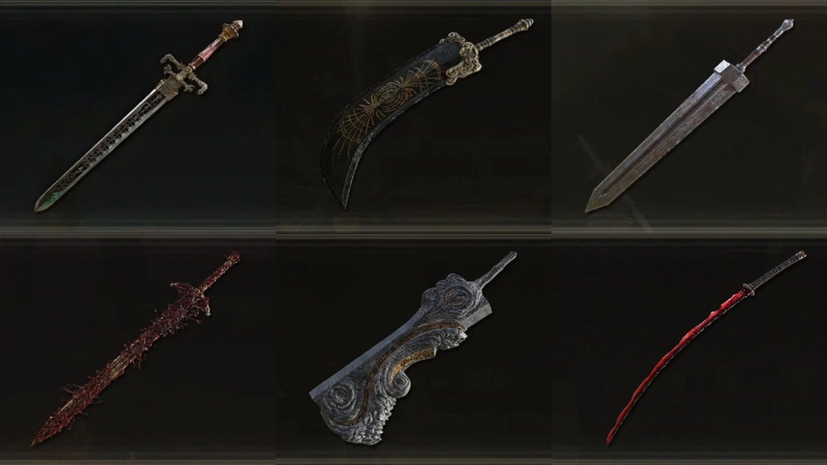The best weapons from Elden Ring.