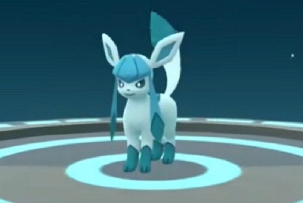 Glaceon from Pokemon GO.