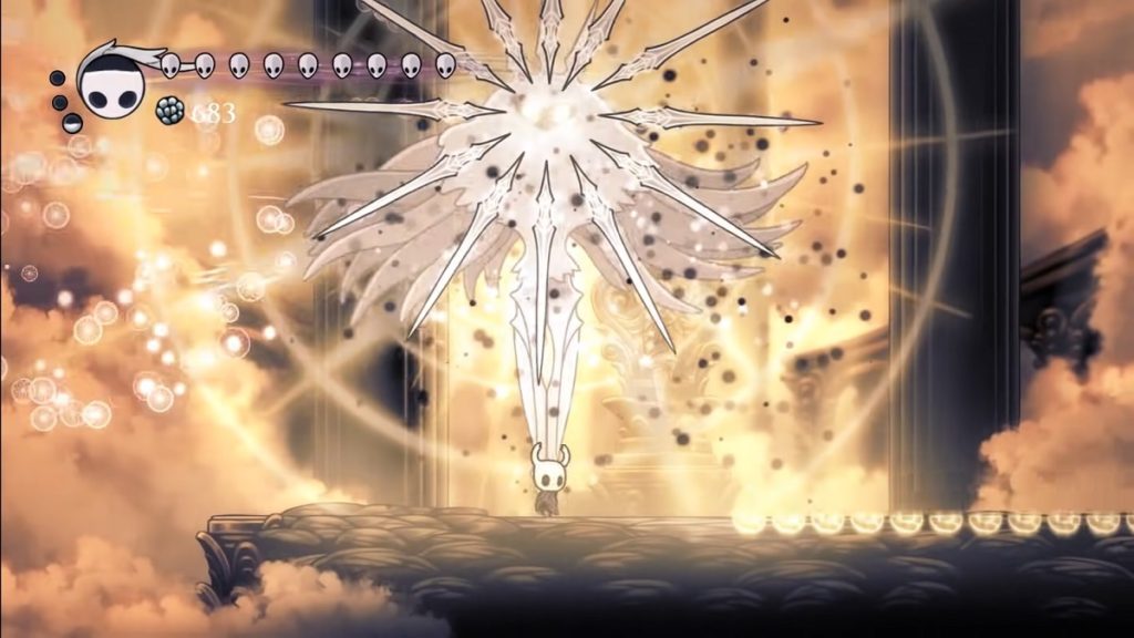 The Absolute Radiance's Sword Burst attack.