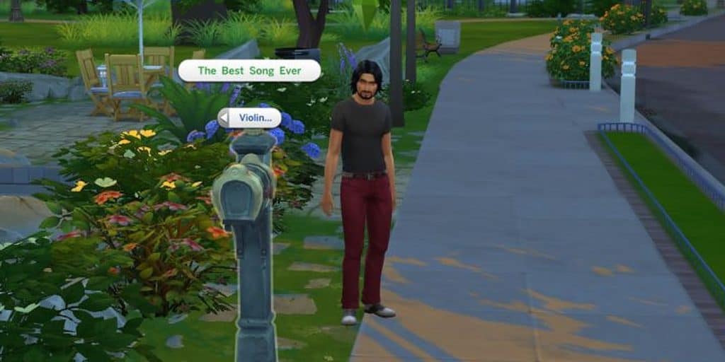 Click on a post box to license a song in The Sims 4.