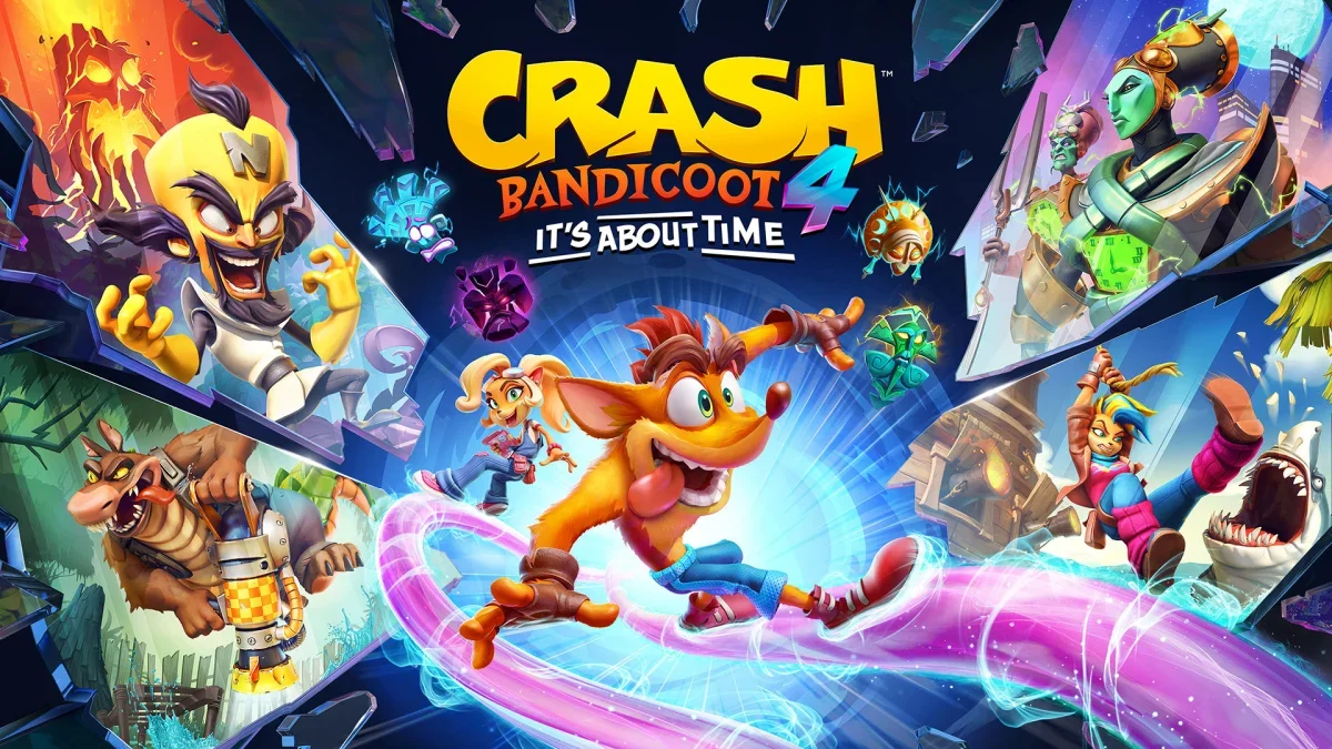 Crash Bandicoot 4: It's About Time cover.