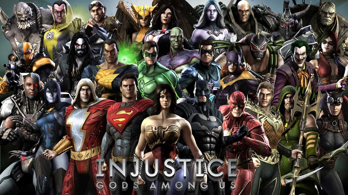 Injustice: Gods Among Us cover.