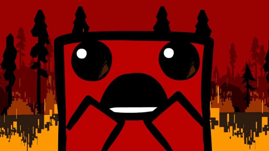 Super Meat Boy cover.