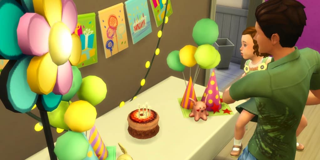 The Sims 4 Toddler is having a birthday.
