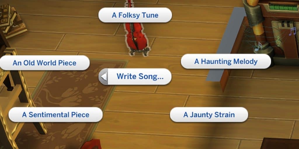 There's a write song option in The Sims 4.