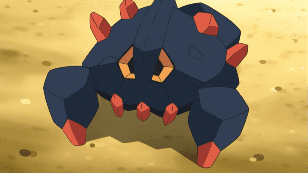 Boldore, one of the Pokémon that can be evolved through trading.