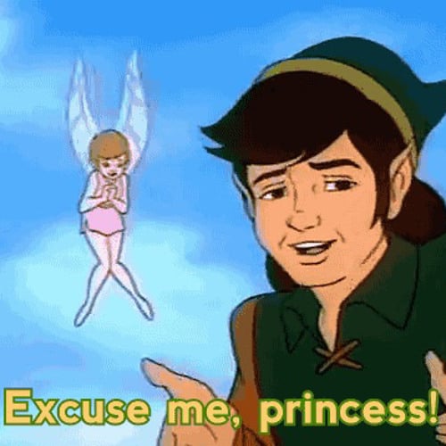Link in the 1989 animated Legend of Zelda tv show stating his catchphrase.