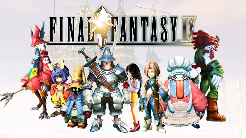 Final Fantasy Nine cover photo featuring all the main characters.