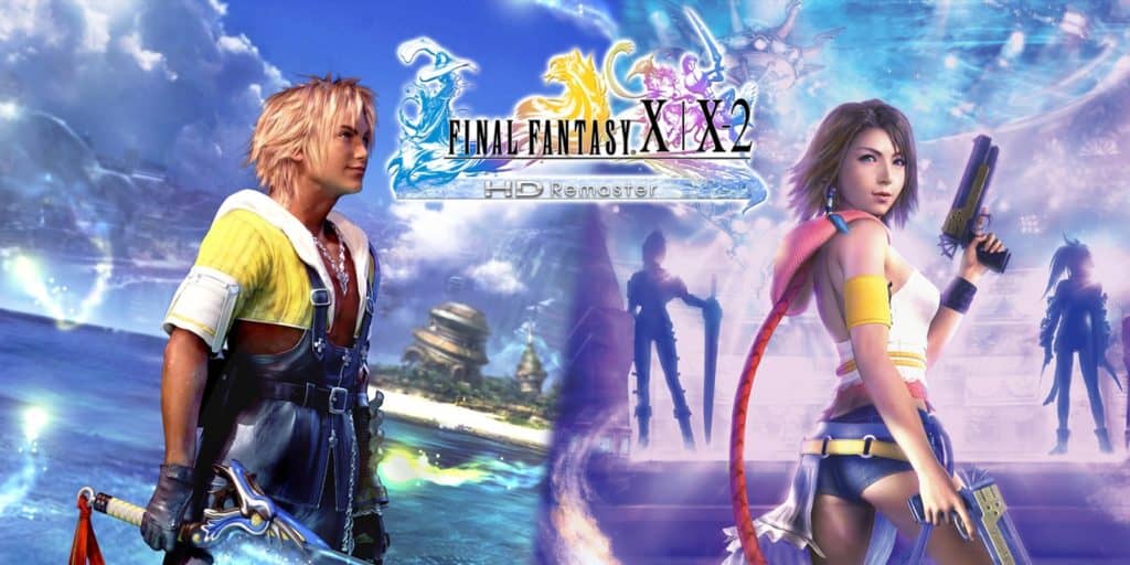 Final Fantasy Ten and Twelve remaster image featuring Tidus and Yuna.