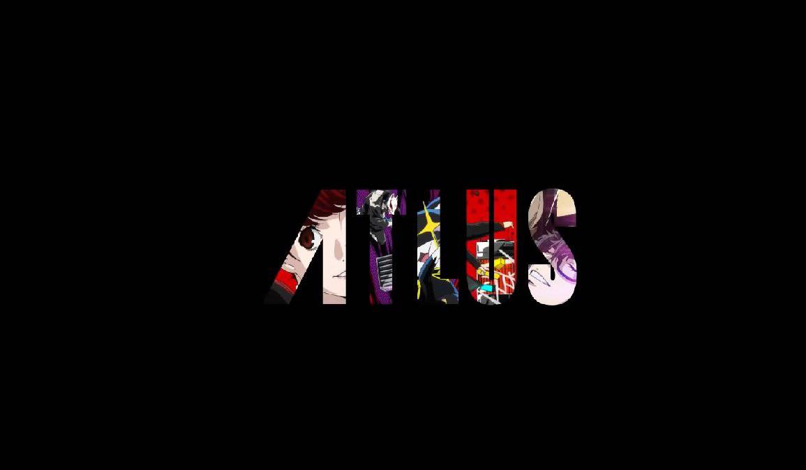 Atlus logo with Persona characters filling in the letters.