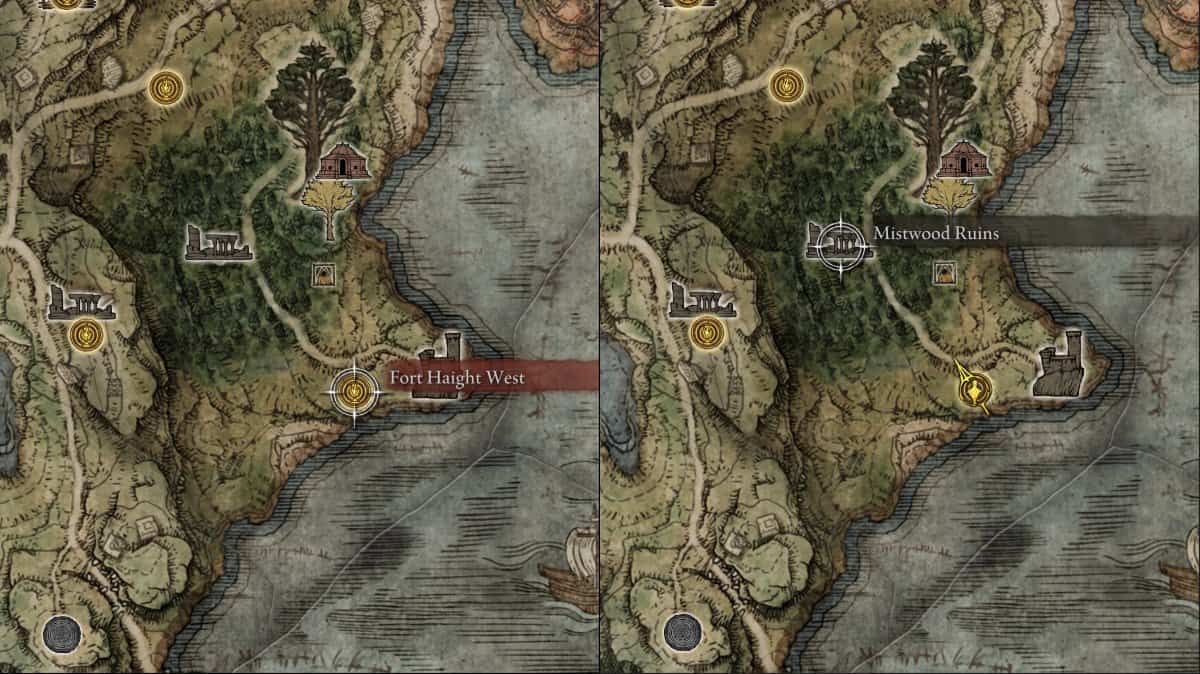 Elden Ring: From Fort Haight West to Nokron, Eternal City underneath Mistwood Ruins of East Limgrave.