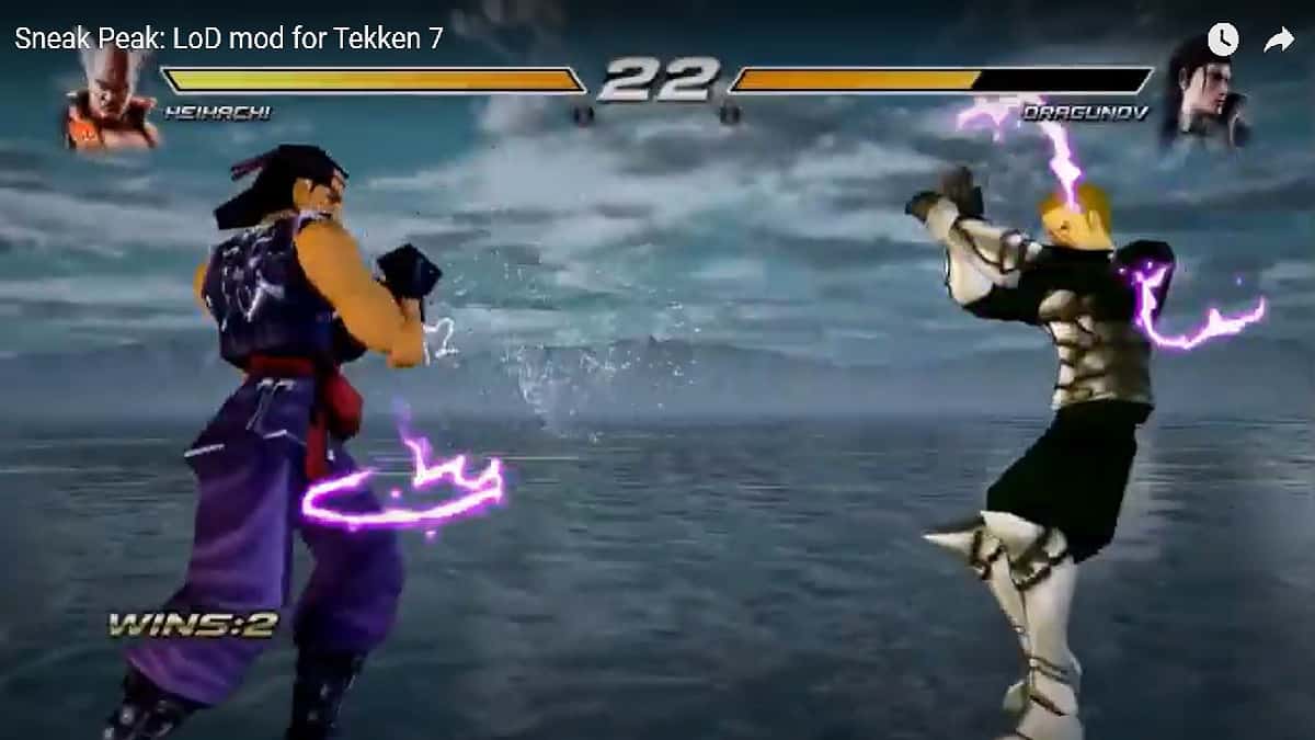 Haschel and Lavitz fighting in new Legend of Dragoon Tekken 7 mod.