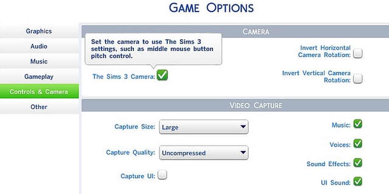 It's possible to switch to The Sims 3 camera in The Sims 4.