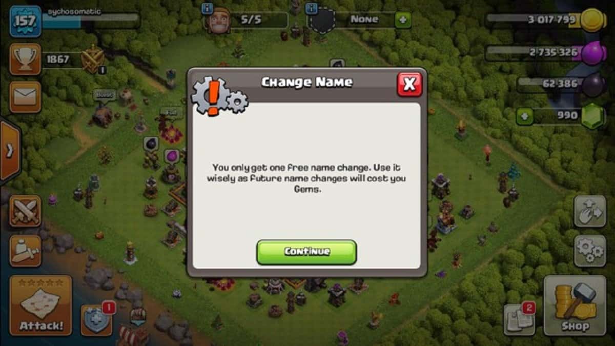 Clash of Clans: How to Change Your Name