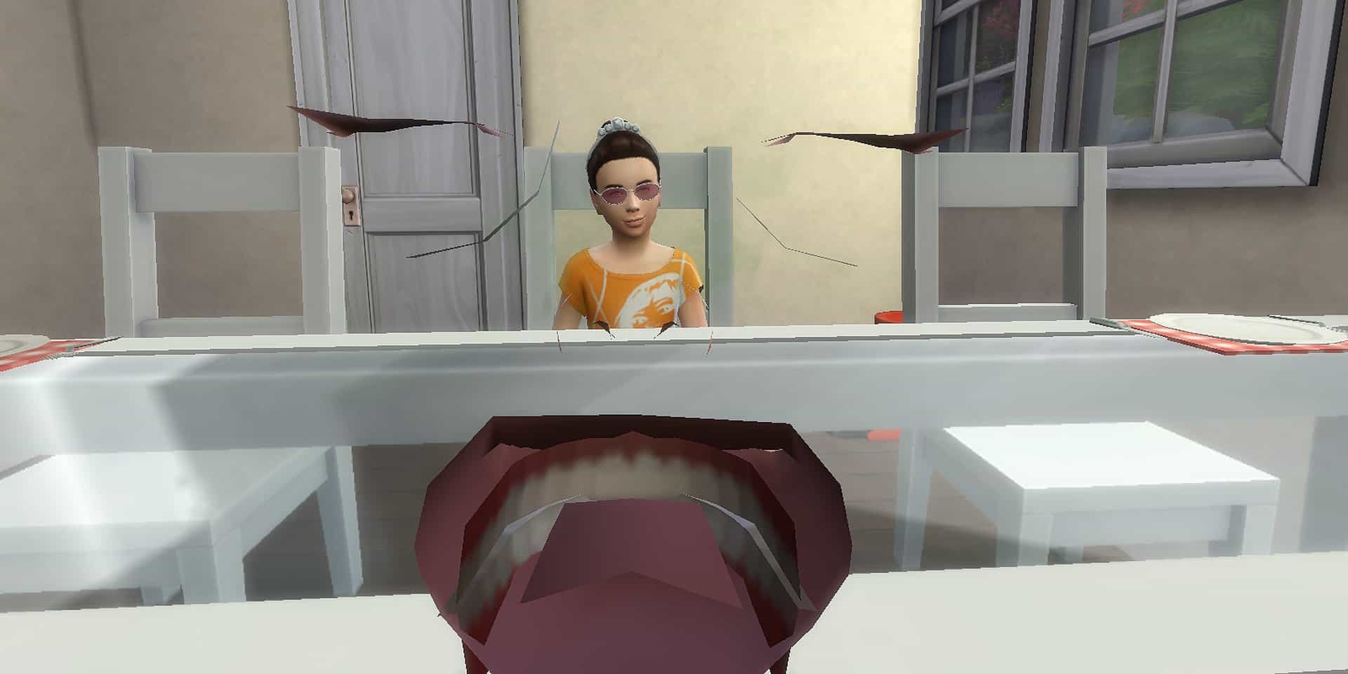 The first-person gameplay causes bugs in The Sims 4.