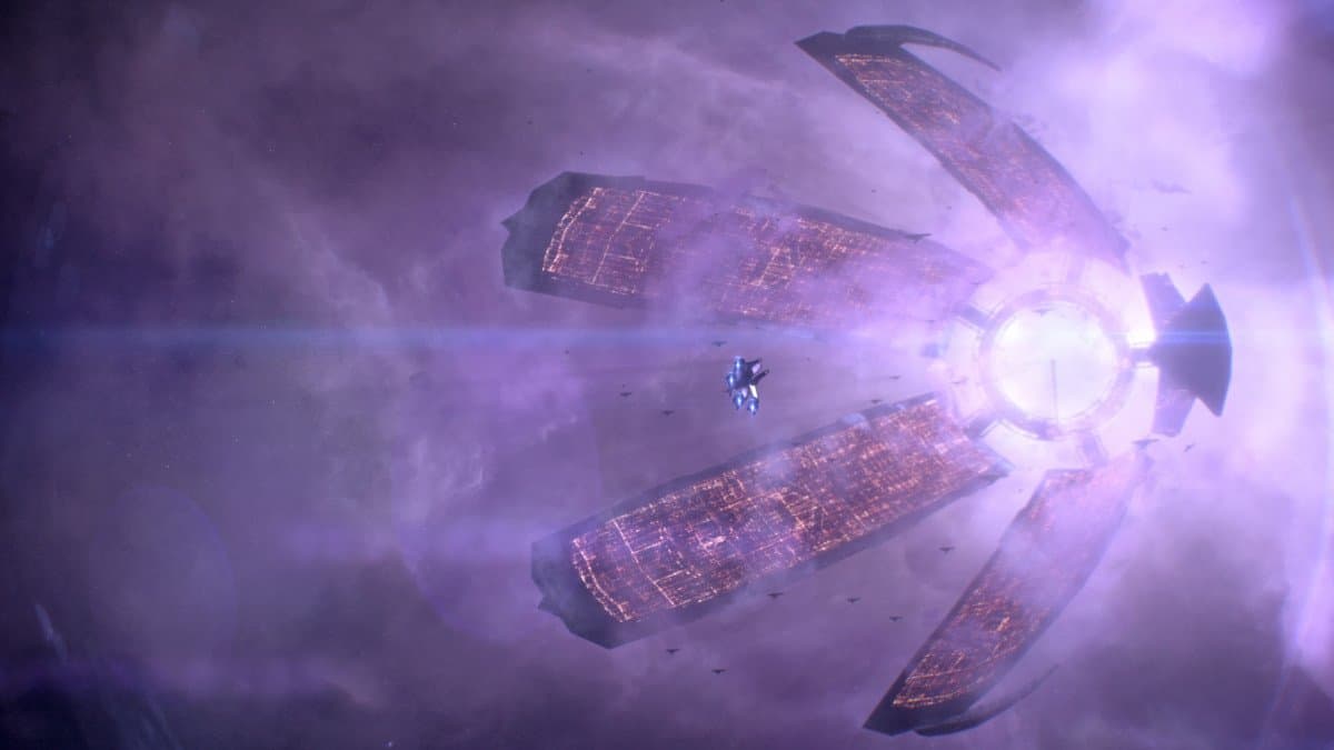 A large ship in Mass Effect.