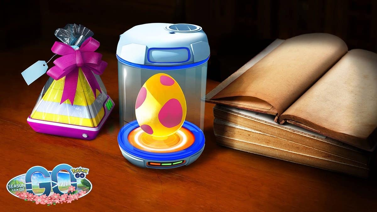 A Hisuian Egg in and Incubator in Pokémon GO.