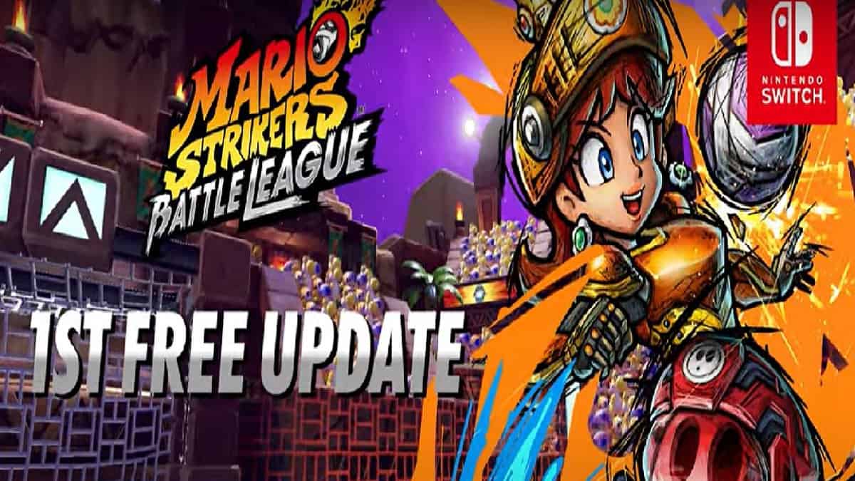 Mario Strikers: Battle League First Free Update to Include New Characters and More