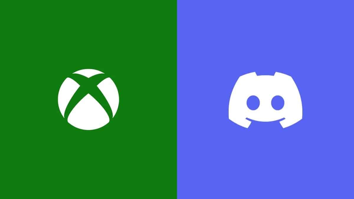 Xbox logo on left, Discord logo on right.