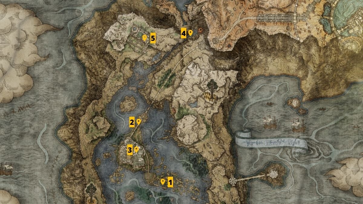 Every Golden Seed Location in Liurnia of the Lakes