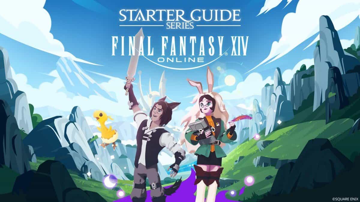 The official art for the new Final Fantasy XIV Starter Guide video series.