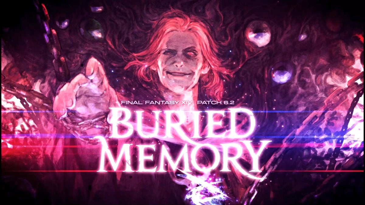 The new graphic for Final Fantasy XIV Patch 6.2, titled Buried Memory.