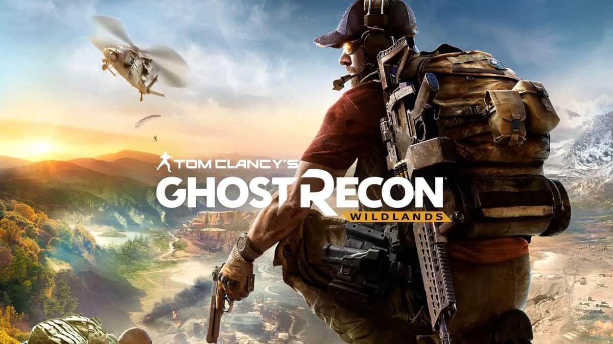 Ghost Recon: Wildlands cover photo showing a soldier crouching with a weapon.