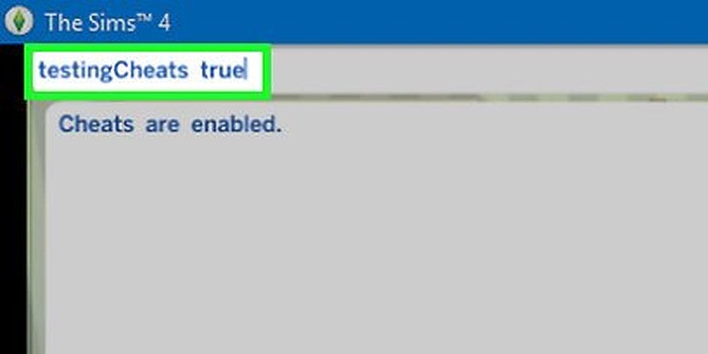 It's possible to turn on cheats in The Sims 4.