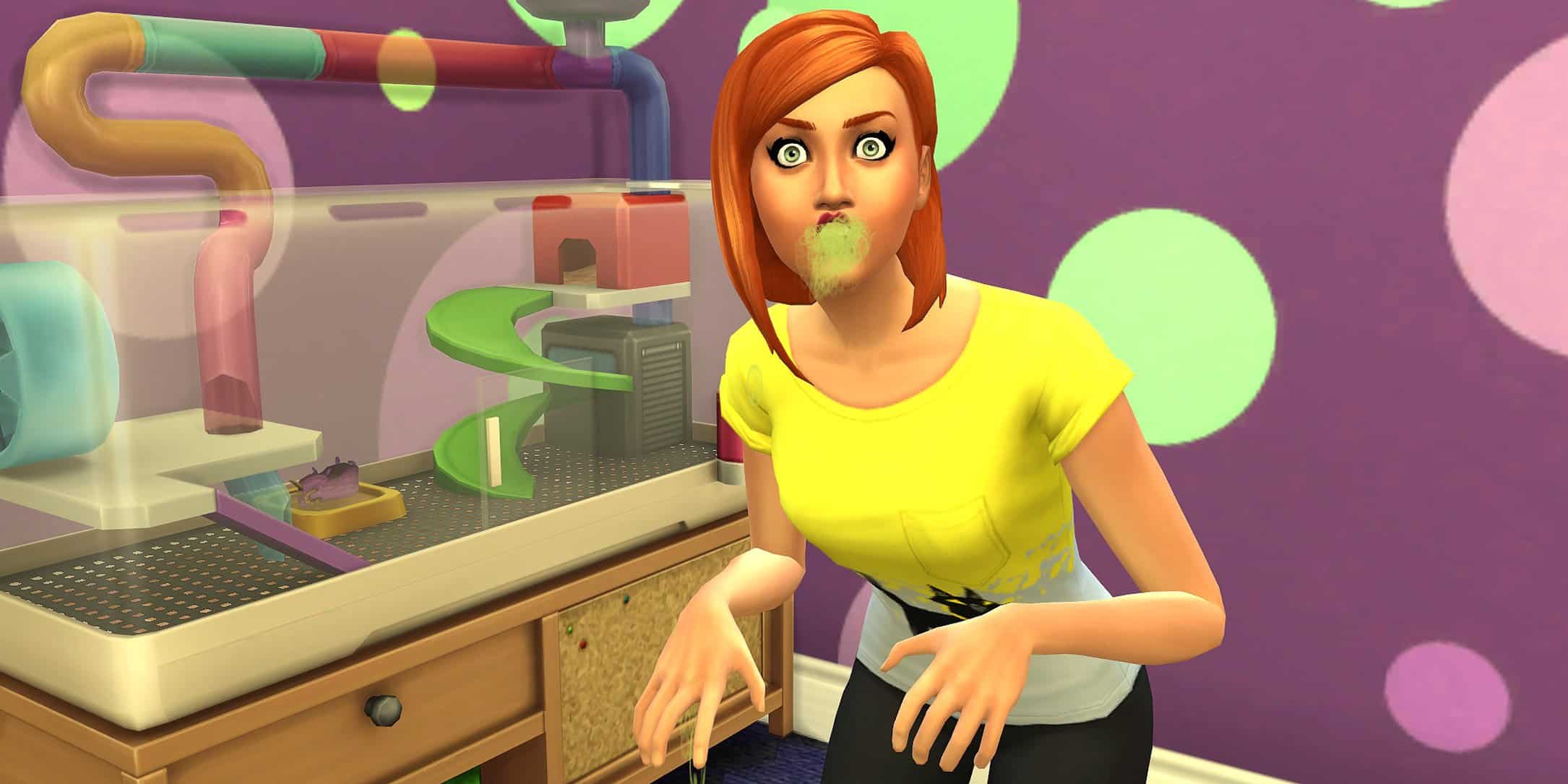 Sim dies in The Sims 4 in My First Pet Stuff.