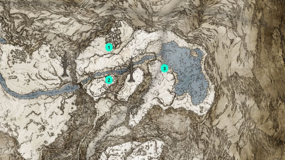 Talisman Map Locations in Mountaintops of the Giants.