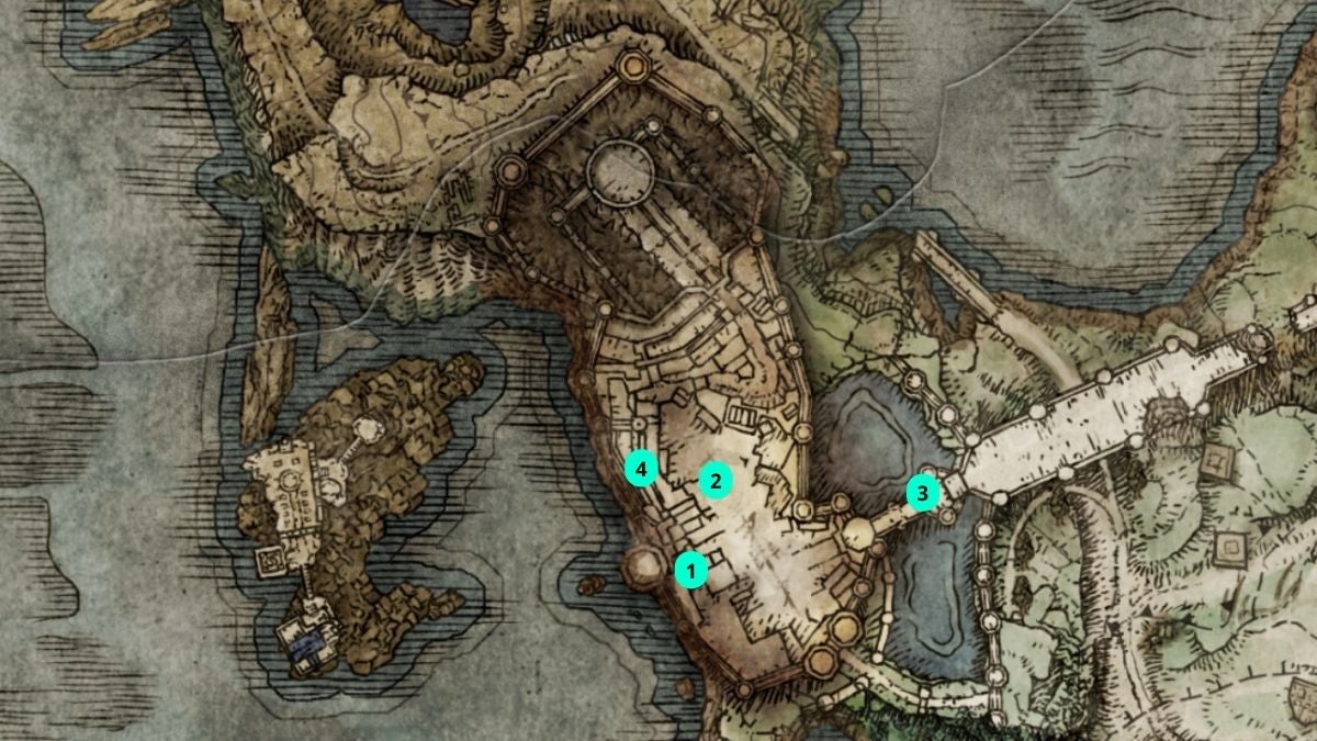Talisman Map Locations in Stormveil Castle.